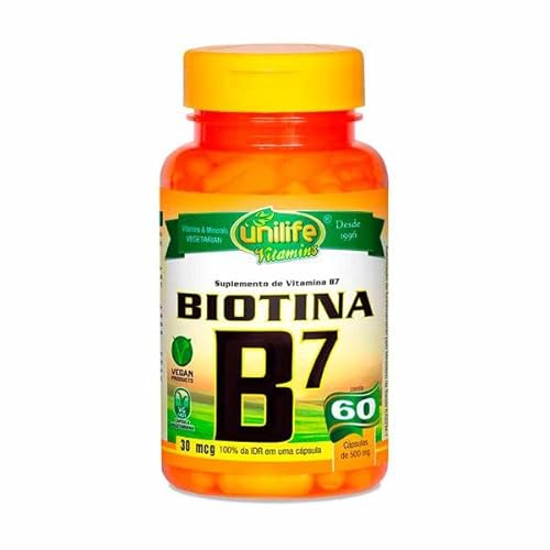 Vitamina B7 - Biotina - 60 cápsulas