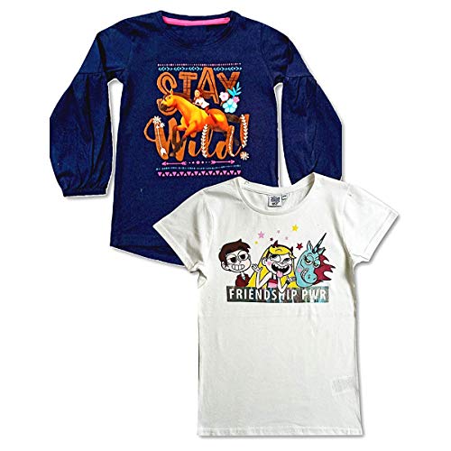 Image of TuddyBuddy 100% Cotton Full Sleeves Half Sleeves Baby Girl's Top Cum T-Shirt for Summer