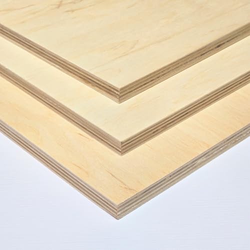 AtHaus Contreplaqué 12mm | Panneaux multiplis | Feuilles de bois | Panneaux en bois | Contreplaqué bouleau | Découpes au choix: 90x40 cm