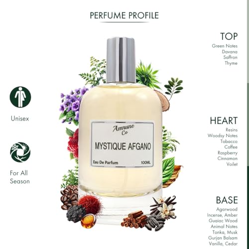 Image of Mystique Afgano | Luxury Man Eau De Parfum | Amber Woody Oud | Afgano Perfume for Men | Strong & Long Lasting Fragrance | Luxury Gift for Man | 100 ml