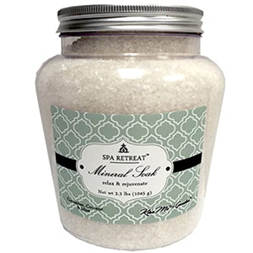Spa Retreat - Mineral Soak 2.3 Lbs Relax & Rejuvenate - Cucumber, Coconut & Mint Scent - By Kiss Me In THe Garden