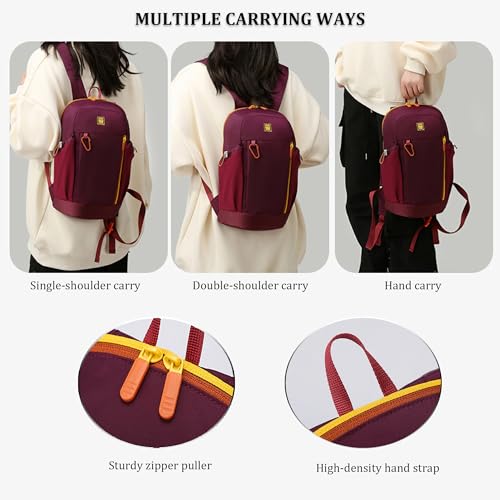 Mochila deportiva ultraligera para senderismo 10L púrpura pequeño miniatura 6