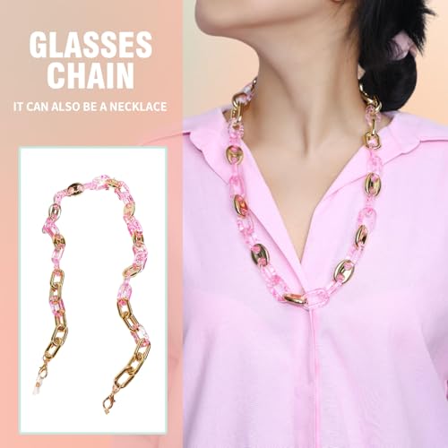 Image of Acrylic Glasses Chain Holder for Women Sunglasses Lanyard Necklace Decorative Chain Eyewear Retainer Eyeglass Strap