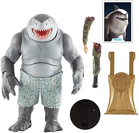 Mcfarlane toys the suicide squad king shark gold label megafig action figure Clearance