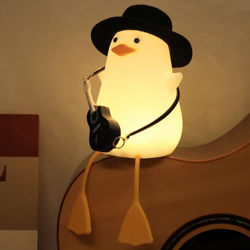 Veilleuse en silicone guitare avec chapeau le cadeau musical amusant pour enseignant