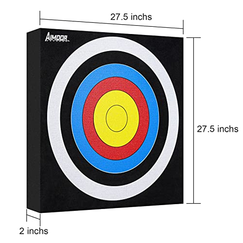 Aimdor Archery Target EVA Foam 27'' Target Arrow Target Square Moving Target Youth Archery Arrow Target Practice Target Hunting Target