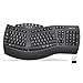 Perixx PERIBOARD-612 W Teclado Ergonómico Dividido, Inalámbrico 2.4GHz y Bluetooth, Compatible con Windows y macOS, Blanco, Disposición QWERTY Español con Ñ
