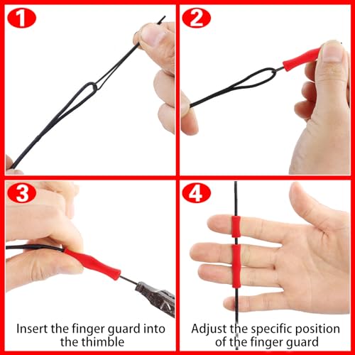 SPEEDWOX Archery Nocking Point Pliers Nocking Pliers D Loop String Clamp Precision Nock Plier Bow String Nocking Points Pliers Strings Knock Set T Shape Bow Square Ruler Nocking Buckle Pliers - Image 3