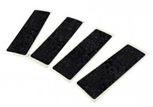 4 Stickers Casque Rétro-réfléchissants Noirs Cover