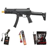 Lancer Tactical Gen 3 PPK-20 Nylon Polymer Compact Airsoft SMG w/Programmable Fast Trigger & MOSFET...