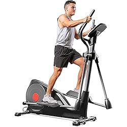 1 of Sunny Health & Fitness Pre-Programmed Elliptical Trainer - SF-E320001, Black