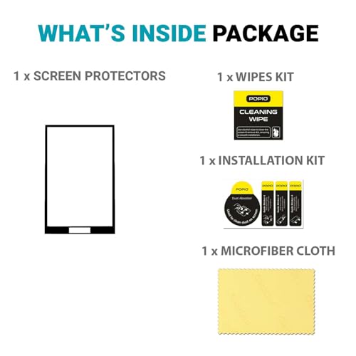 Image of POPIO Military-Grade Gorilla Tempered Glass for Insta360 X3 Action Camera | 9H Screen Protector with Black Border | Pack of 1