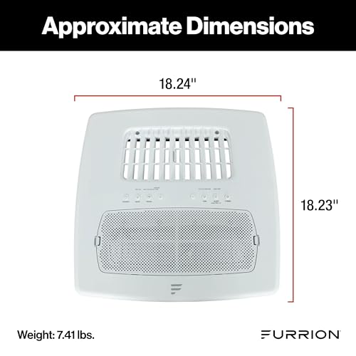 Furrion Chill Cube Ducted Air Distribution Box (R32) with Operating Panel, Remote Control, Detachable Filters, White - FACT18VSDA-PS-AM