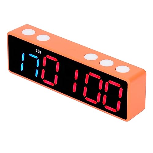 Cronómetro digital portátil flexman Fitness Timer Clock con pantalla LED antivértigo, 12 funciones para entrenamiento en casa, garaje o escuela (azul y rojo) miniatura 1