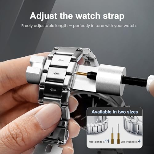 JOREST Watch Repair Kit, Battery Replacement, Link Pin Removal, Strap Adjustment Band Sizing, Screwdriver, Case Opener Back Remover, Spring Bar Tool by Jorest - Image 8