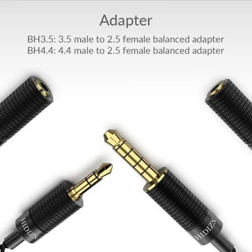 HIDIZS 3.5mm Male to 2.5mm Female Balanced Adapter,Headphone Extension Cable Extension Cord for Phones,Headphones,Speakers,Tablets,PCs,MP3 Players