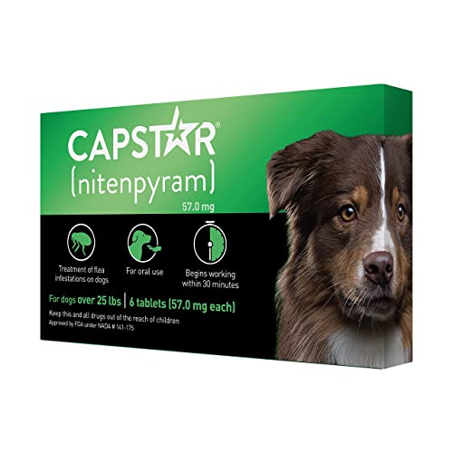 CAPSTAR (nitenpyram) Oral Flea Treatment for Dogs, Fast Acting Tablets Start Killing Fleas in 30 Minutes, Medium & Large… - Image 7