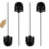 Scopino WC 4 Pezzi - Manico Acciaio Inox, Testina Rimovibile, Setole Resistente - Foto 12