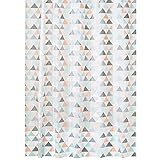 mDesign Decorative Triangle Print - Waterproof, Heavy Duty PEVA Shower Curtain Liner, for Bathroom...