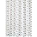 mDesign Decorative Triangle Print - Waterproof, Mold/Mildew Resistant, Heavy Duty PEVA Shower Curtain Liner, for Bathroom Showers, Stalls and Bathtubs - 72" x 72" - Coral/Gray/Mint Green
