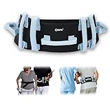 MFE Gait Belt, Anti-Slip Transfer and Walking Assist Belt with 7 Handles and Quaick - Release Buckle, Safety Lift Aid for Seniors, Elderly, Caregivers, Nurses, Therapists, Blue