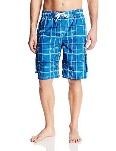 Kanu Surf Men's Infinite Swim Trunks (Regular & Extended Sizes), Miles Royal, Large
