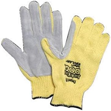 Honeywell KV18AL-100-50 Ladies Yellow Junk Yard Dog Standard Weight Cut Resistant Gloves with, Kevlar Lined and PVC Coating, English, 15.34 fl. oz, Plastic, 1" x 1" x 1"