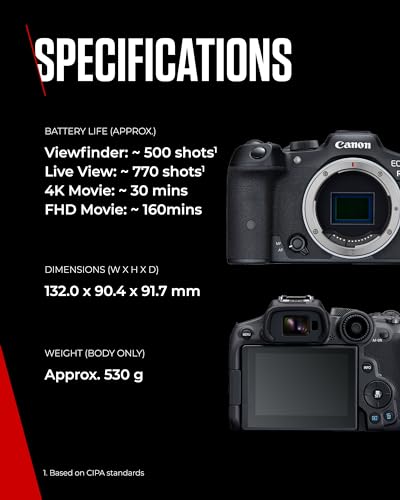 Canon EOS R7 Body - 32.5 MP APS-C CMOS Sensor - Dual Pixel CMOS AF II - In-Camera Compositing - UVC/UAC Compatible - Image 6