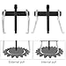ChgImposs 4 Inch CR-V 2-Jaw Gear Puller, Adjustable Bearing Puller Gears, Reversible Removal Tool for External Internal Pulling, Single Hook Two Claws Puller Tool Separate Lifting Device