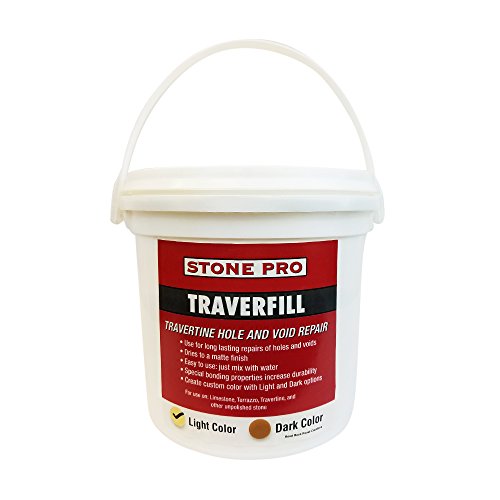 Stone Pro Traverfill - Travertine Hole and Void Repair - 3 Pound - Light