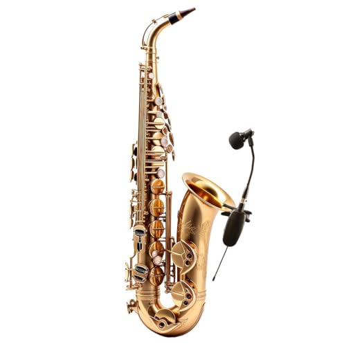 Image of Xtreme Acoustics XAWLSAX01 UHF Wireless Saxophone Condenser Microphone System, Dhol, Trumpet, Horns with Noise Cancellation, Clip-on Pick up Instrument Mic for Sax.