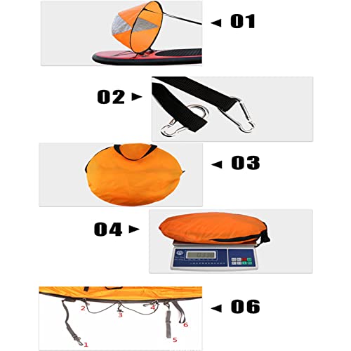 Kajak Wind Zeil, Opvouwbare Kajak Downwind Zeil Draagbare Downwind Wind Paddle voor Kajak Kano Opblaasbare Boten - Image 5