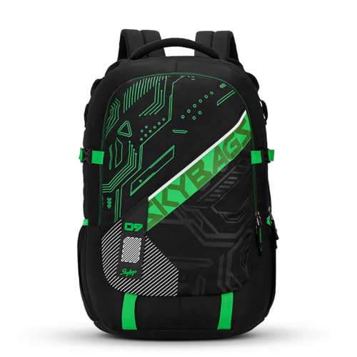 Skybags Vesper 40L Laptop Backpack with Rain Cover - Black