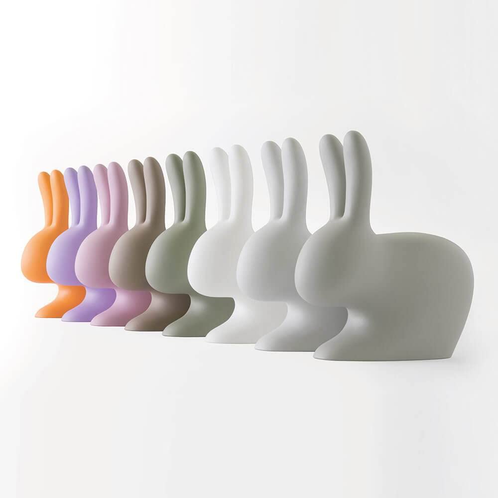 Qeeboo RABBIT CHAIR BABY BRIGHT ORANGE