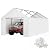 Carport Replacement Canopy Cover Sidewalls for 10x20FT Frame, Heavy Duty Garage Car Tent Shelter Tarp with Ball Bungees, Waterproof & UV Protected (White, Frame is not Included)