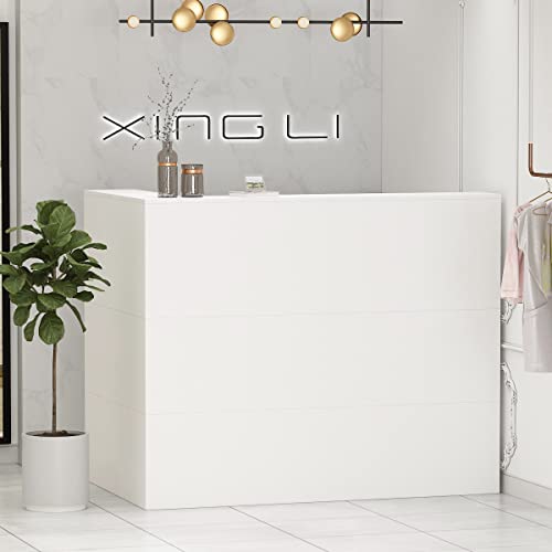 AIEGLE L-Shaped Reception Counter with Keyboard Tray