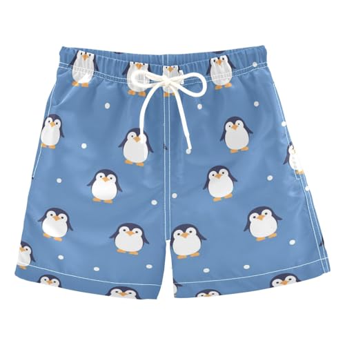 Seamless Pattern Penguins Toddler Swimsuits Birthday Presents Boys Toddler Bathing Suit Kids Swimwears Vacation XL 12Y