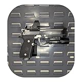 Hammy3DPrints Mount for Beretta M9 / 92 - Secure It/Akro Mils | Pistol Holder Handgun Storage Rack (Facing Left, Standard Panel)