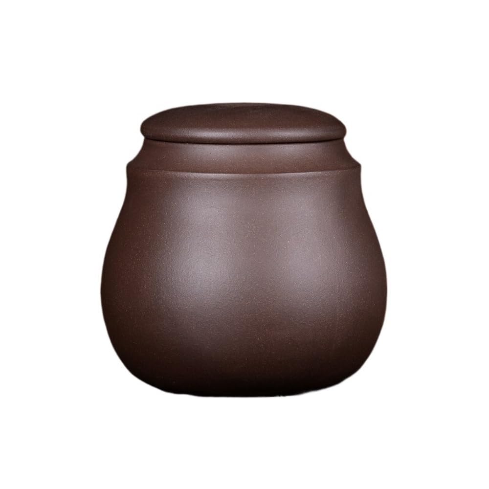 XYIANG Tea Canister Canisters Sets for The Kitchen Purple Sand Tea Storage Container Jar Ceramic Sealed Jar Loose Tea Jar Awakening Tea Jar Chinese Tea Set Single Jar Cookie Sug