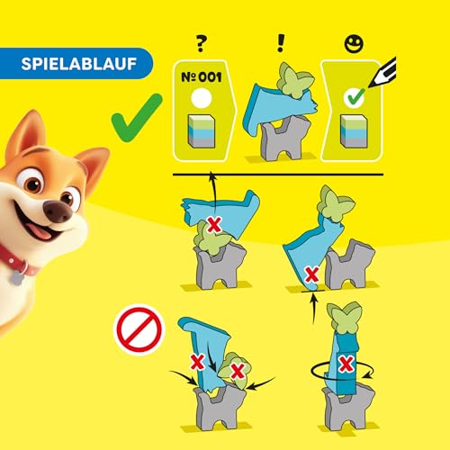 HABA Stacking Challenge Animals – Das fesselnde Tier-Stapel-Duell mit 300 Levels, kompaktes Geschicklichkeitsspiel ab 6 Jahren, ideales Reisespiel & Mitbringsel für unterwegs – 2013867001