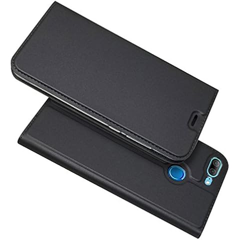 Zouzt Case Compatible With Huawei Honor 9 lite; PU Leather Ultra Slim Cover Case with Magnetic Closure/Kickstand Feature/Card Holder Slot For Huawei Honor 9 lite,gray Cover