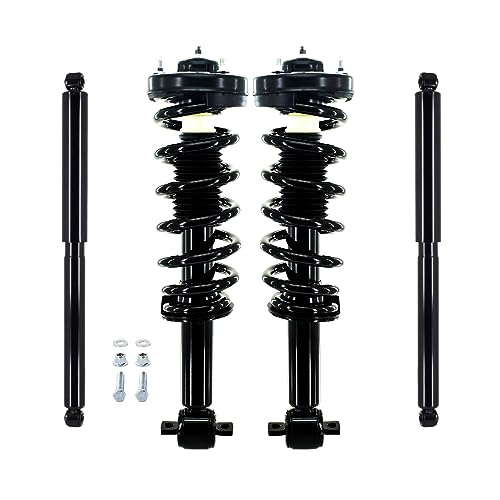 PM Auto Set 4 Front Quick Complete strut - Rear Shock Absorber Compatible With 2014 Ford F-150 w/o Heavy Duty Payload Package