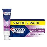 Crest 3D White Radiant Mint Whitening Toothpaste, 3 Pack, 323 Grams, Mint