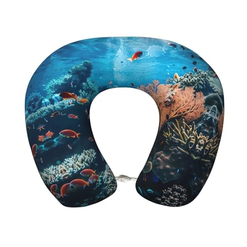 Almohada de espuma viscoelástica ajustable para viaje miniatura 1