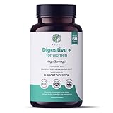 Mulier Menopause Bloating Relief, Digestive Enzyme Supplement, 10 Active Ingredients + Digestive Enzymes, Allergen Free & Vegan Friendly, 1 Month Supply, 60 Count, Gut Health