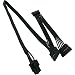 COMeap EVGA Modular Power Supply 6 Pin to 3X 15 Pin SATA Hard Drive Power Adapter Cable for BTC Mining Riser Card 20-in(50cm)