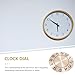 jojofuny Aluminum Silver Wall Clock Face for DIY, Wall Clock Dial DIY Dial Plate Replacement Digital Accessory Rose Gold