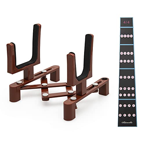 Island Of Boa Foldable Violin Stand With Bow Holder - Portable Lightweight Design For 1/8 To 4/4 Size Violins - Complete With Violin Fingerboard Guide Sticker - Violin Not Included #TOP20