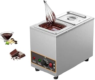 Professional Chocolate Tempering Machine with 2 Tanks, Food Warmer & Melter, 86-203℉ Temperature Control, 2.5L Capacity, Ideal for Commercial & Home Use