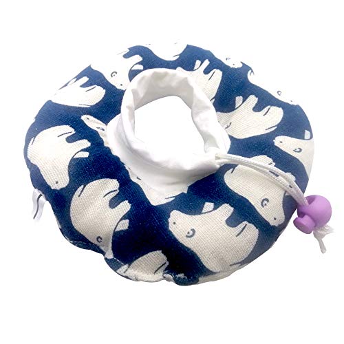 Image of HonourHope 1PC Adjustable Cat Recovery Collar Soft Pet Cone Collar Protective Cotton Comfy Dog Collar After Surgery Cat E-Collar Elizabethan Collars for Pets Kitten and Small Dogs